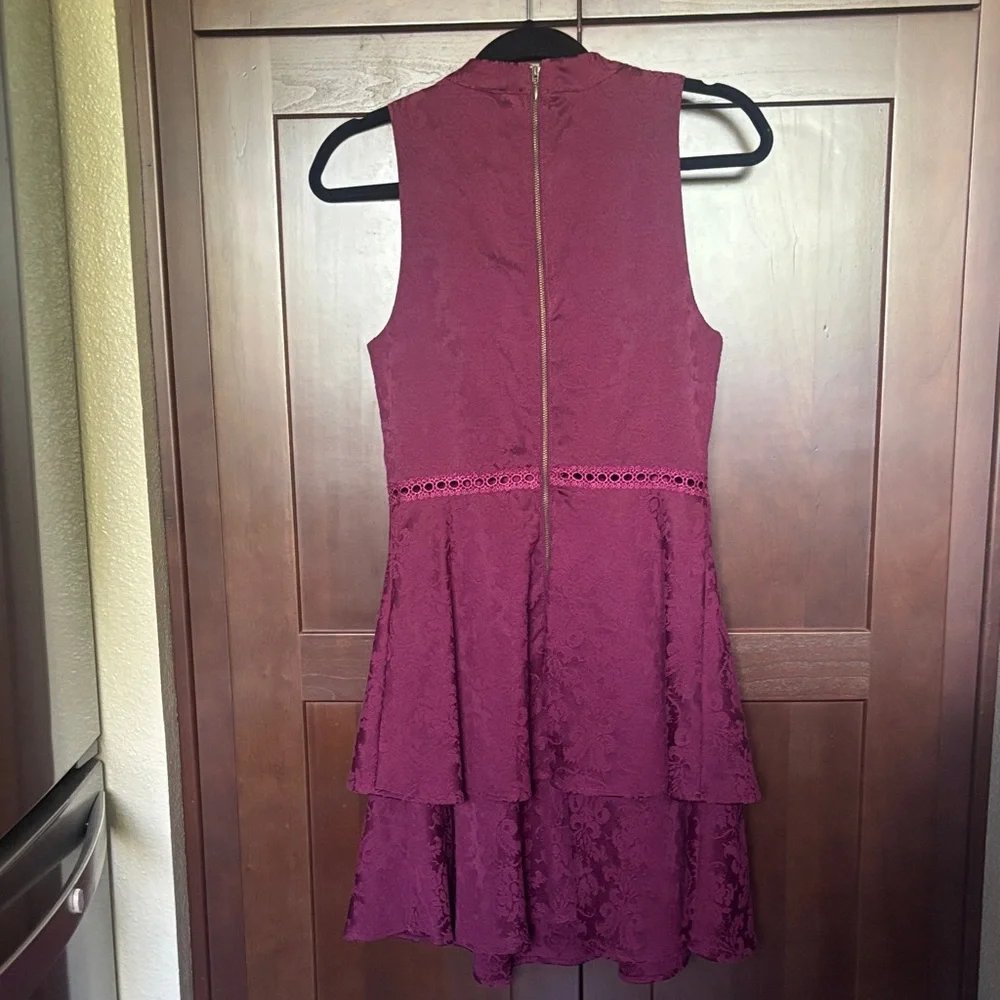 Lace Dress Burgundy/Deep Red - Picture 5 of 7